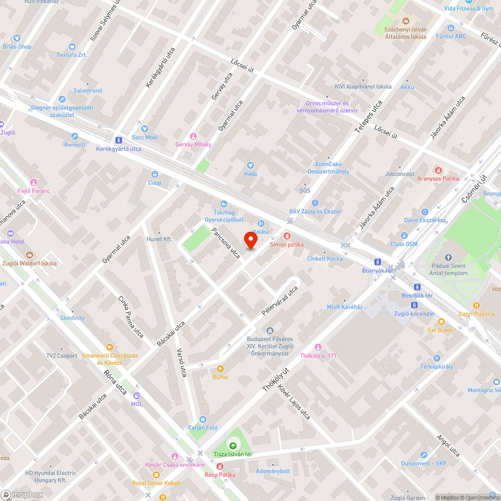 üres fahely bejelentés helye