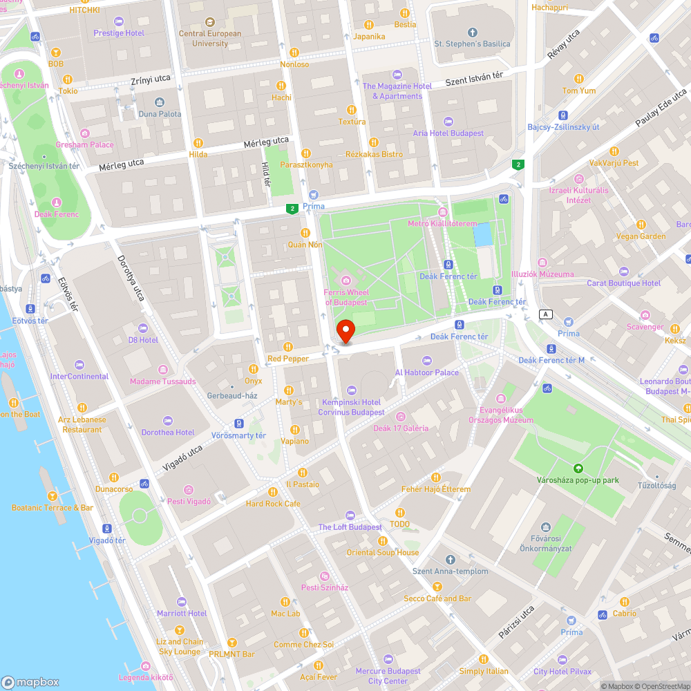 Kerékpáros forgalom - Erzsébet tér bejelentés helye