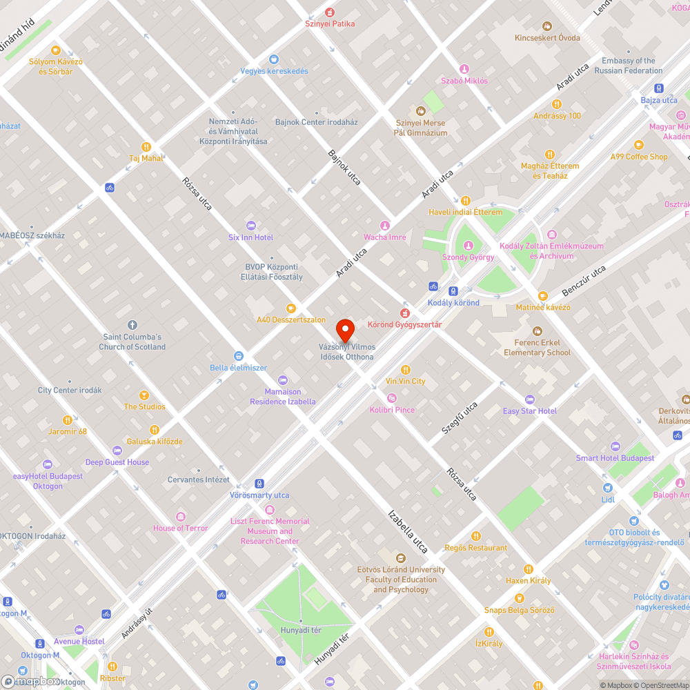 Zászlók kihelyezése - Vázsonyi Vilmos Idősek Otthona bejelentés helye