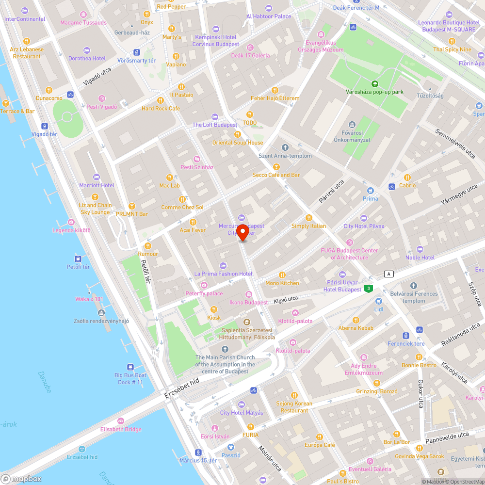 Váci utcai padok állapota bejelentés helye