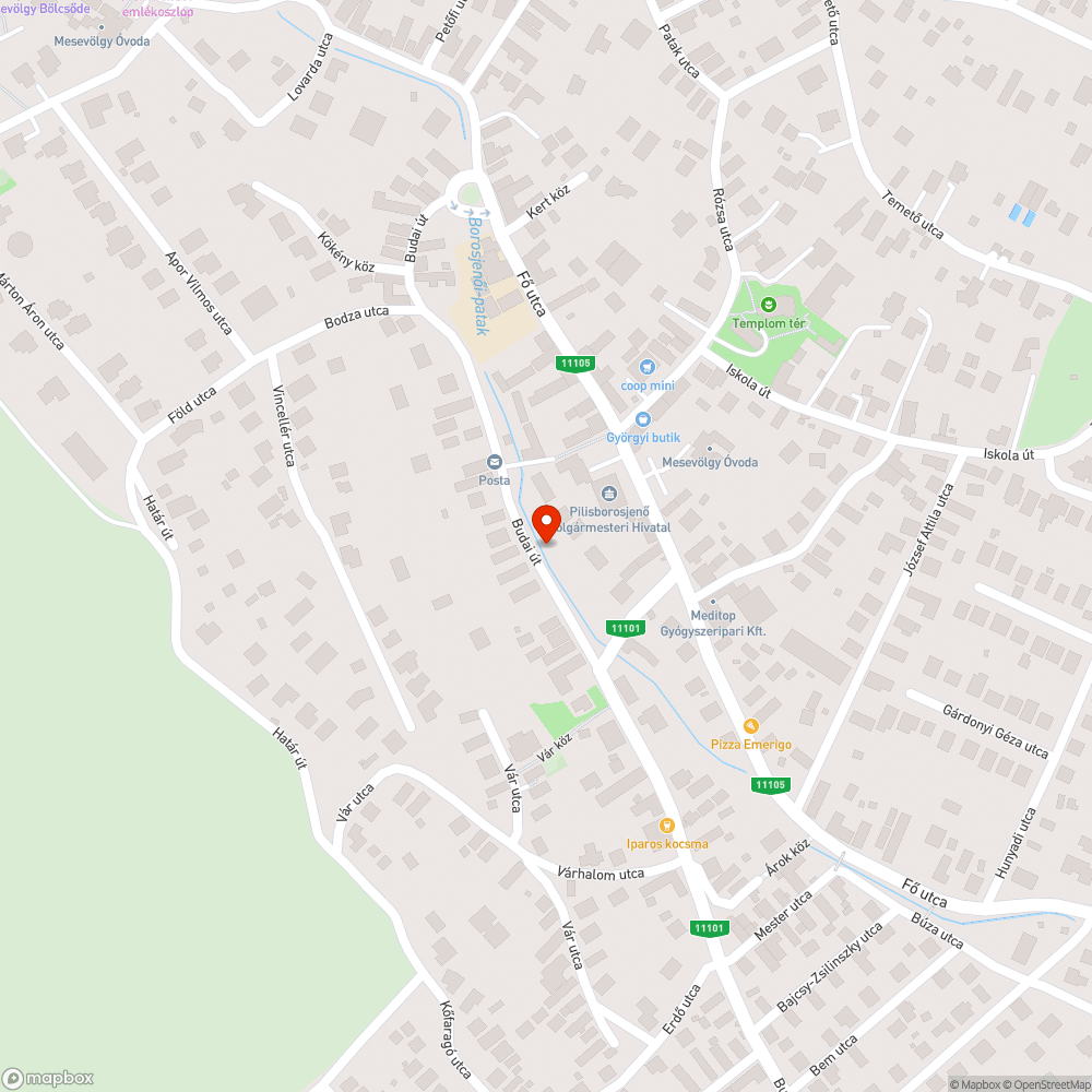 Zöldhulladék ottmaradt bejelentés helye