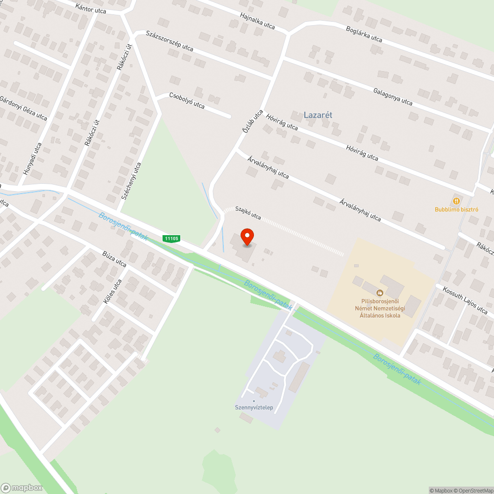 Beszakadt járda bejelentés helye