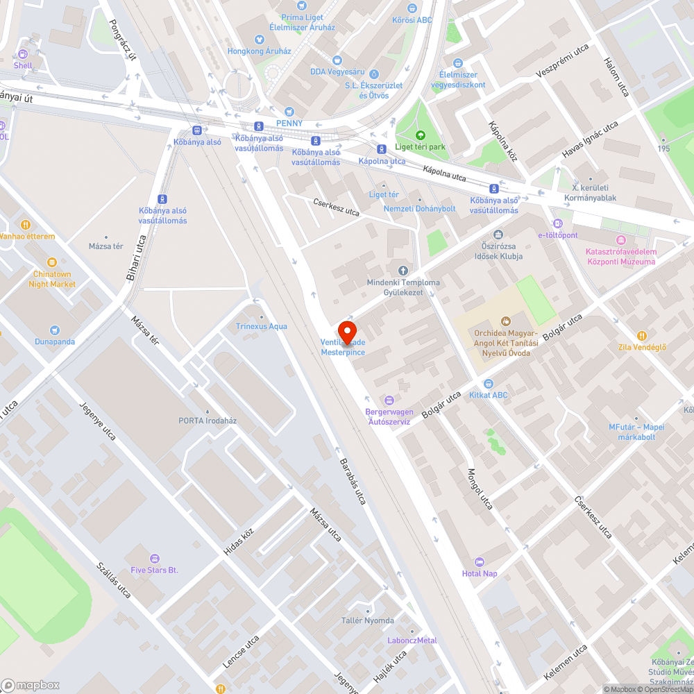 Botlásveszélyes Telekom szekrény bejelentés helye