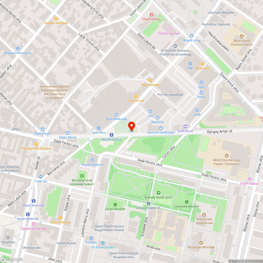 Belógó faágak bejelentés helye