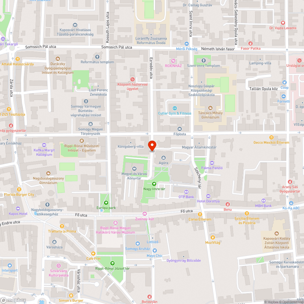 Sérült lámpaoszlop bejelentés helye