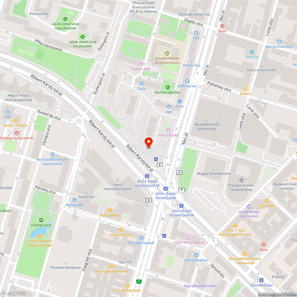 Belógó növényzet bejelentés helye