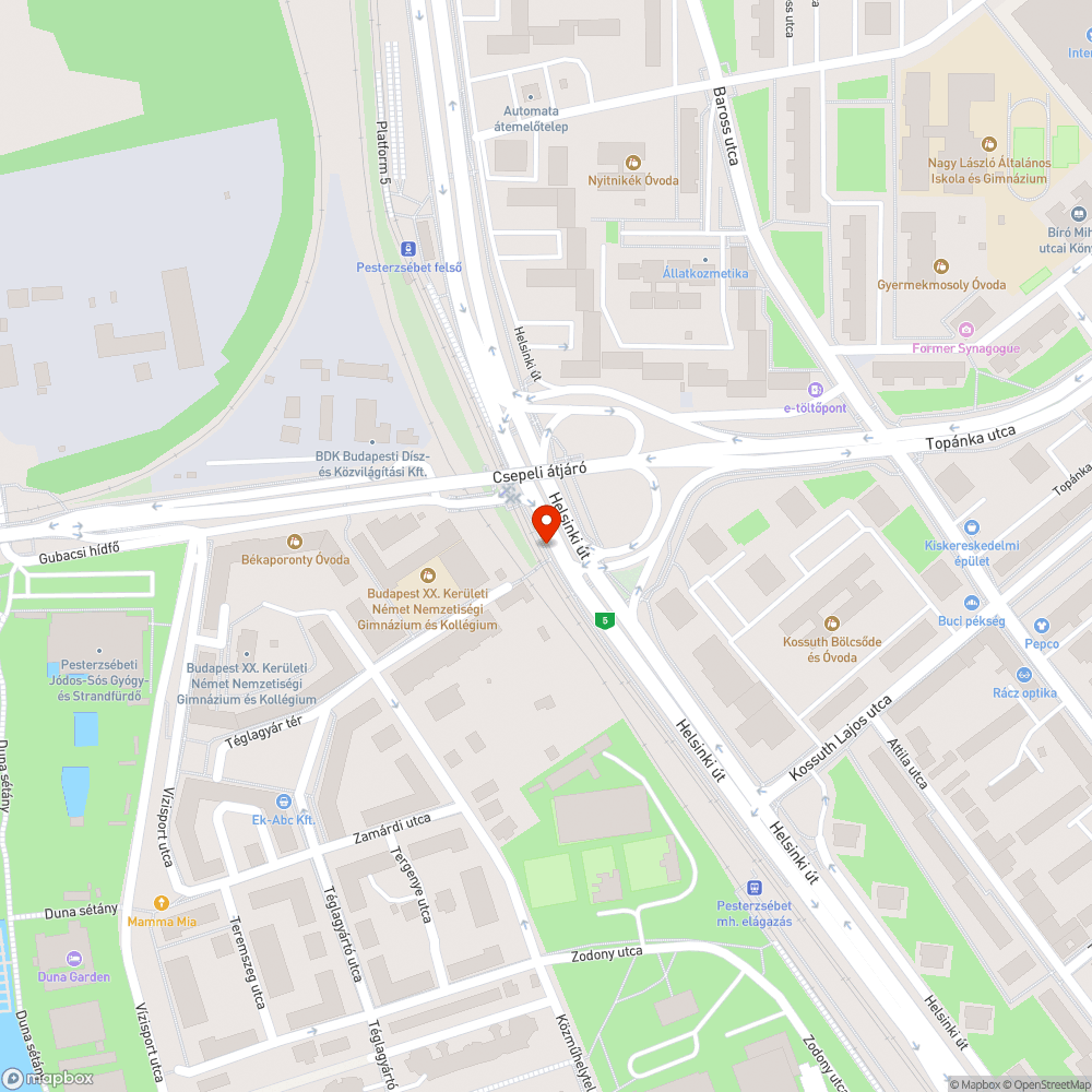 Buszmegállóban hagyott szemét bejelentés helye