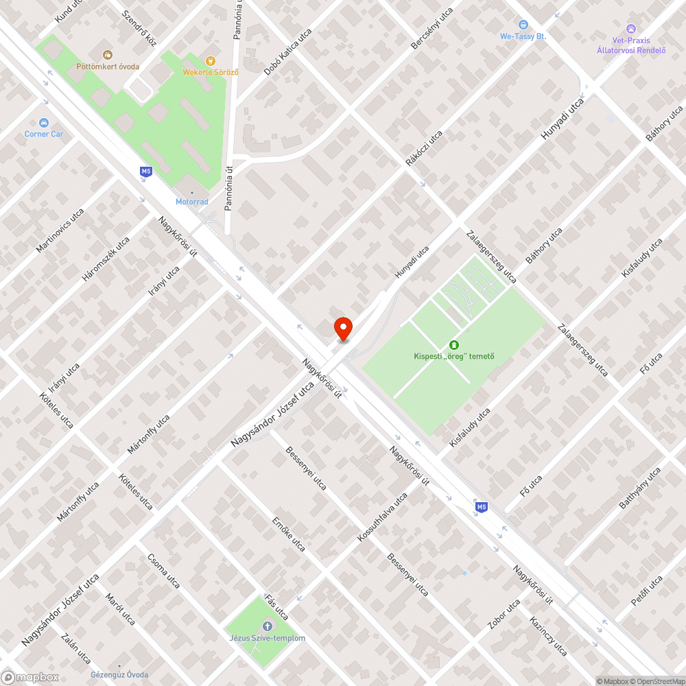 Szemét a Hunyadi úti felüljáró alatt. bejelentés helye