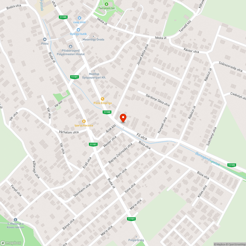 Elhanyagolt patakpart bejelentés helye