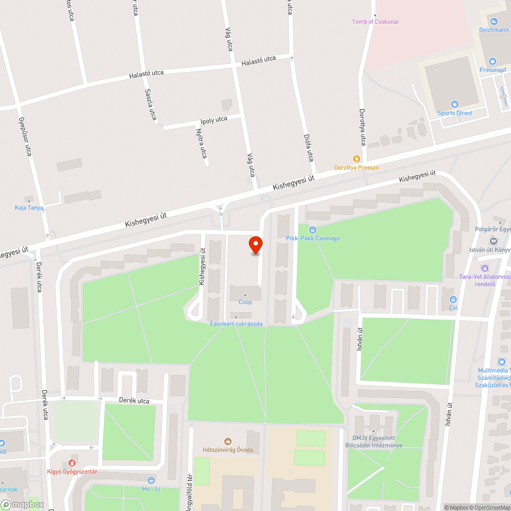 Roncs autó bejelentés helye