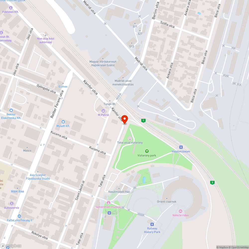 Felbontott kerékpárút bejelentés helye