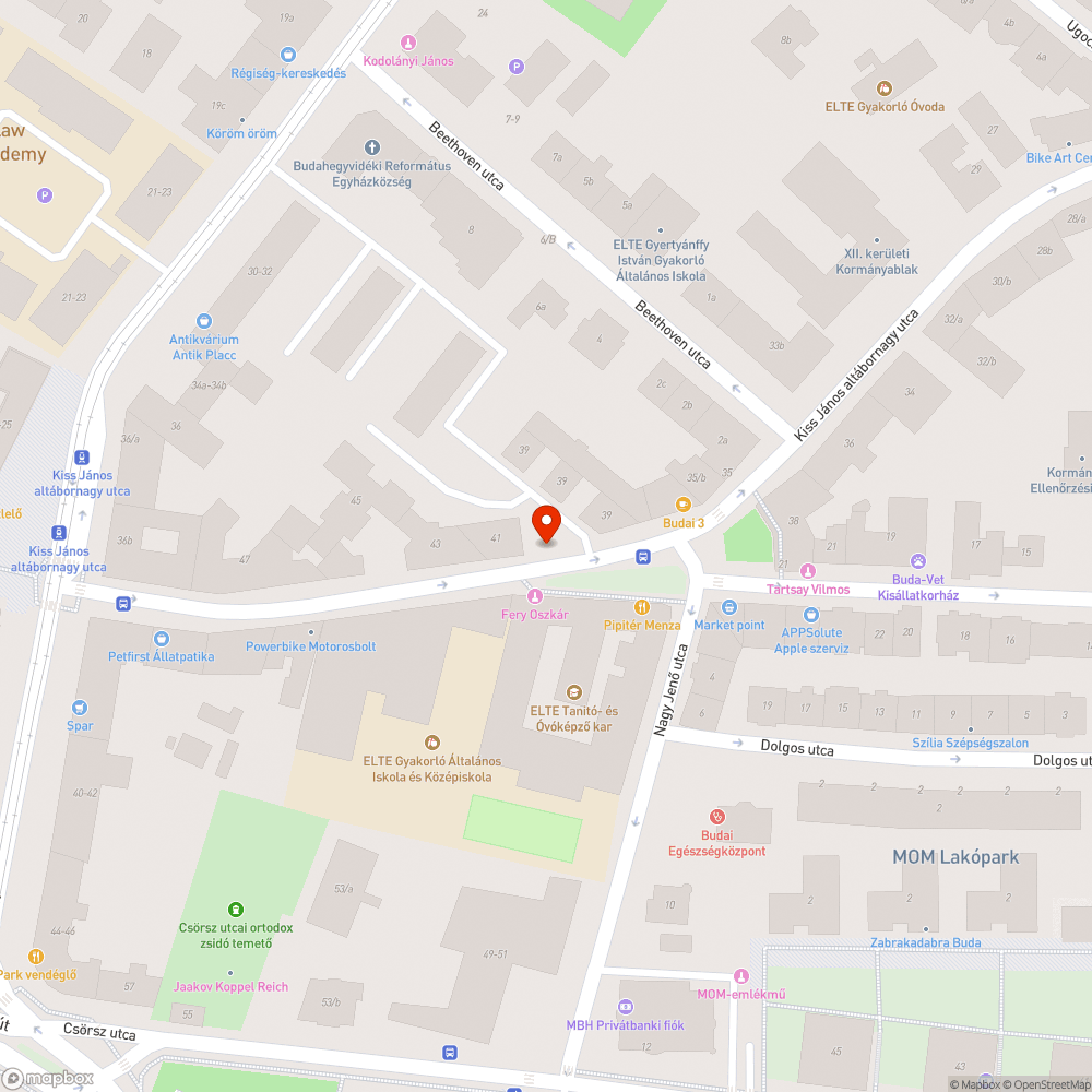 Erős úthibák bejelentés helye