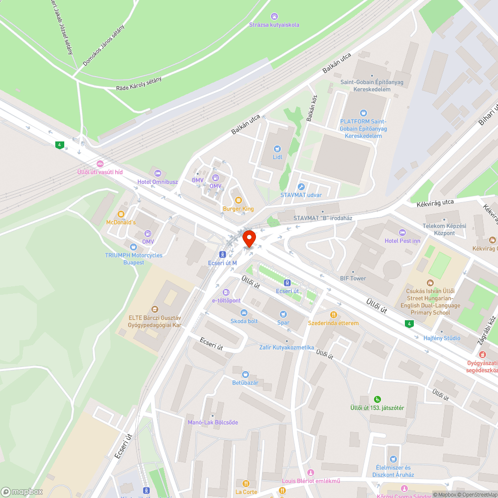 Útkereszteződésben nem jól működő kerékpáros jelzőlámpa bejelentés helye