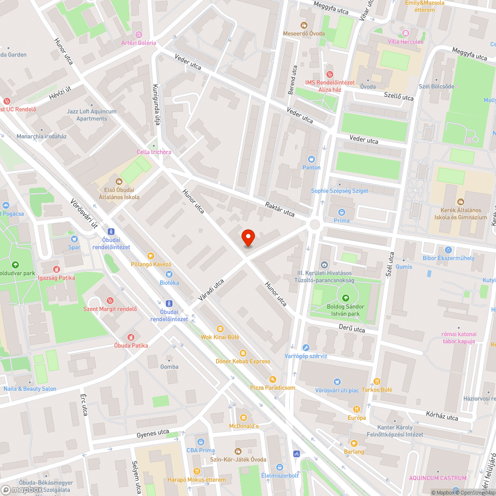 Törmelék a járdán bejelentés helye