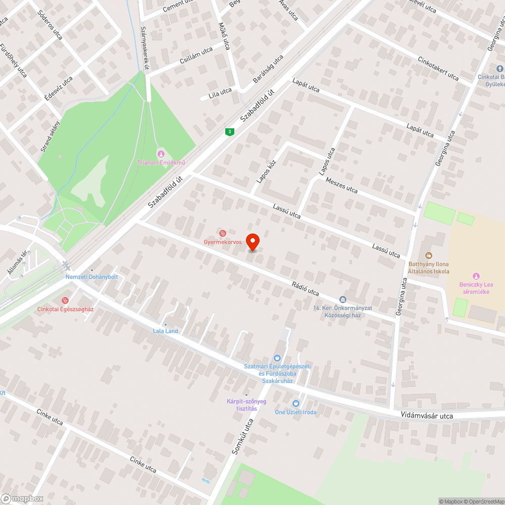 Közterületen ültetett fa ága alacsony a járda felett bejelentés helye