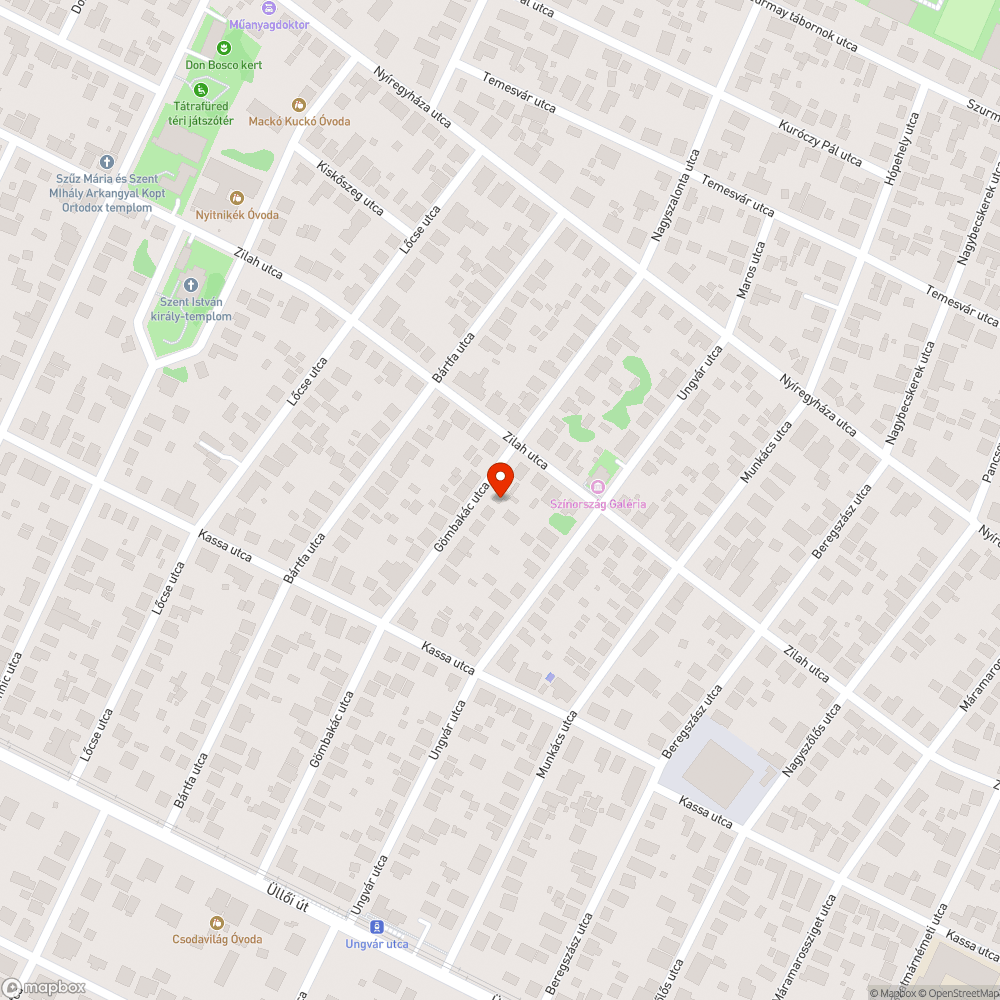 Kátyú probléma bejelentés helye