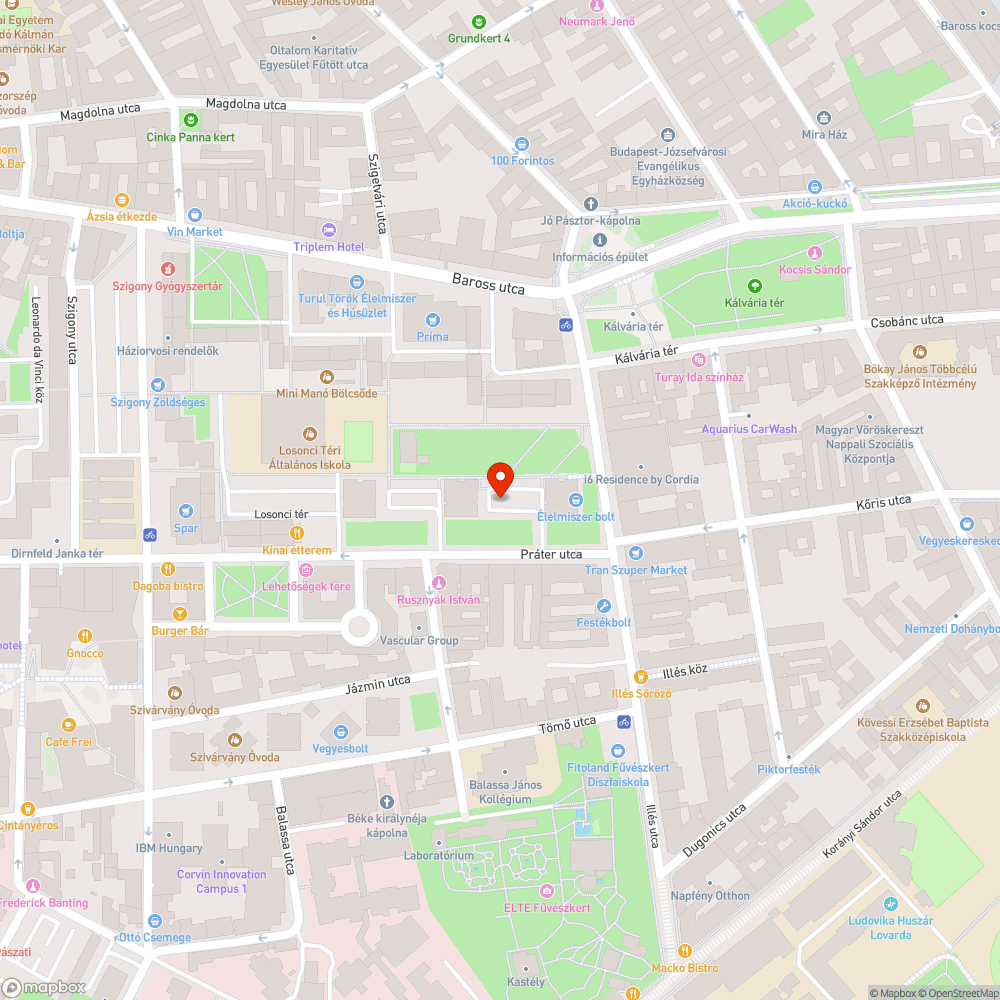 Elhagyott autó bejelentés helye