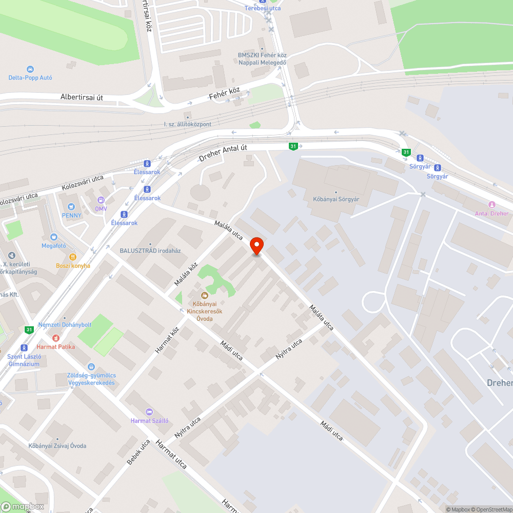 Használaton kívüli autó bejelentés helye