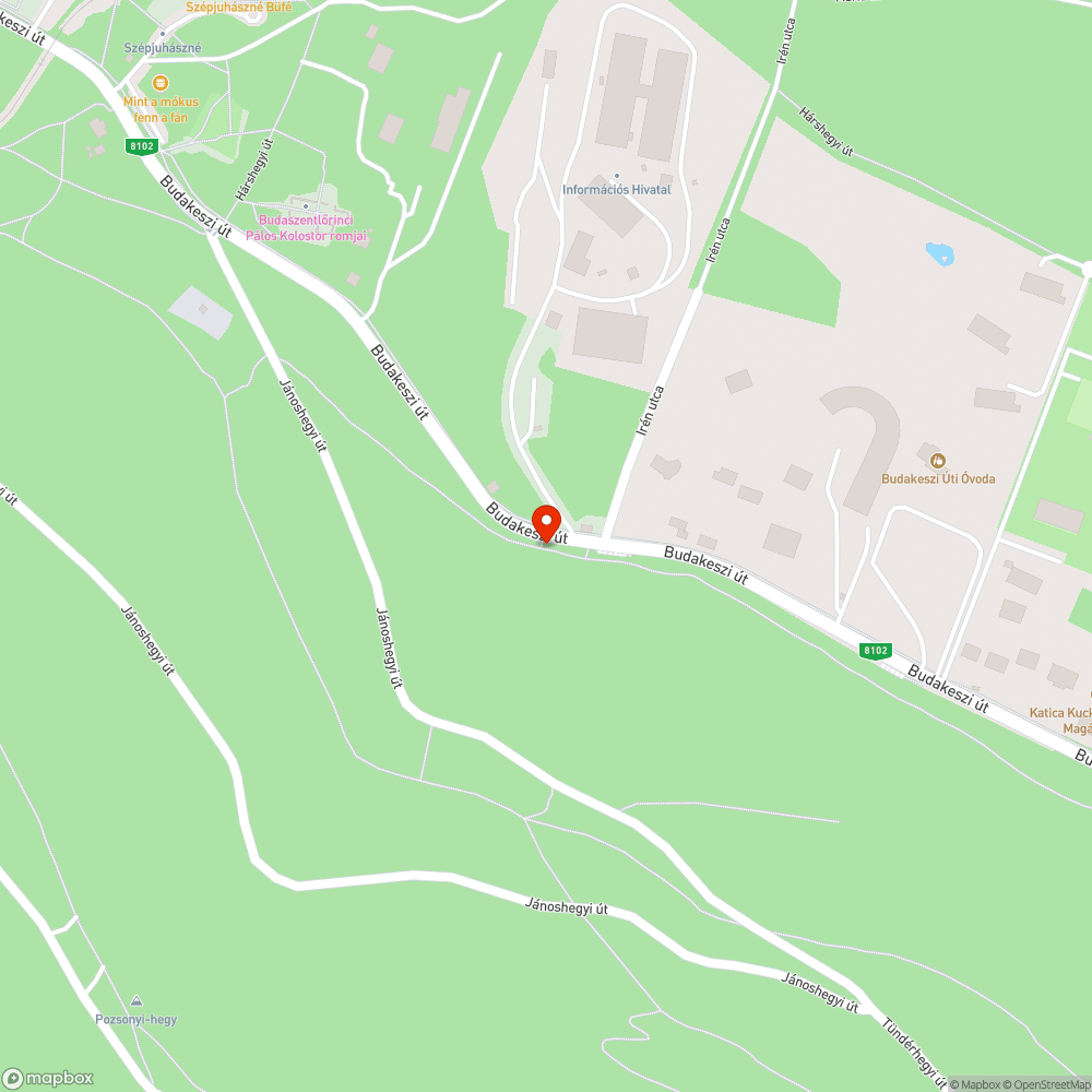 Kanapé az erdőben bejelentés helye