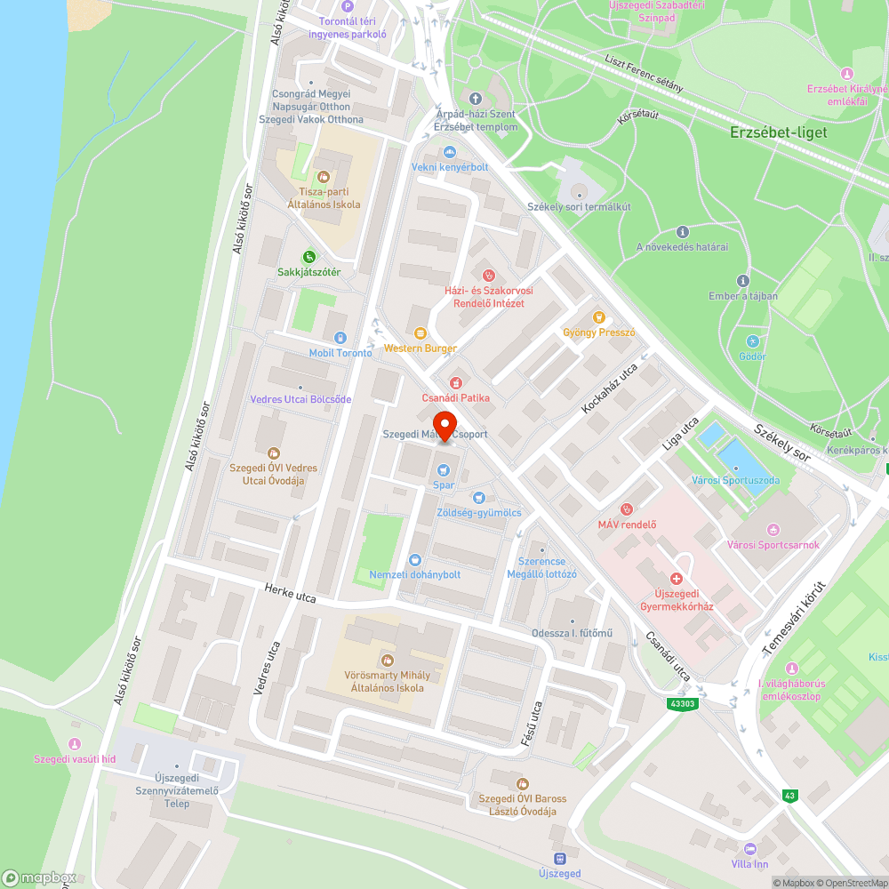 Botlásveszélyes pollercsonk - Csanádi utca 5., Spar üzlet bejáratánál bejelentés helye