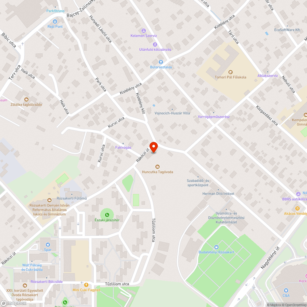 Zebra bejelentés helye