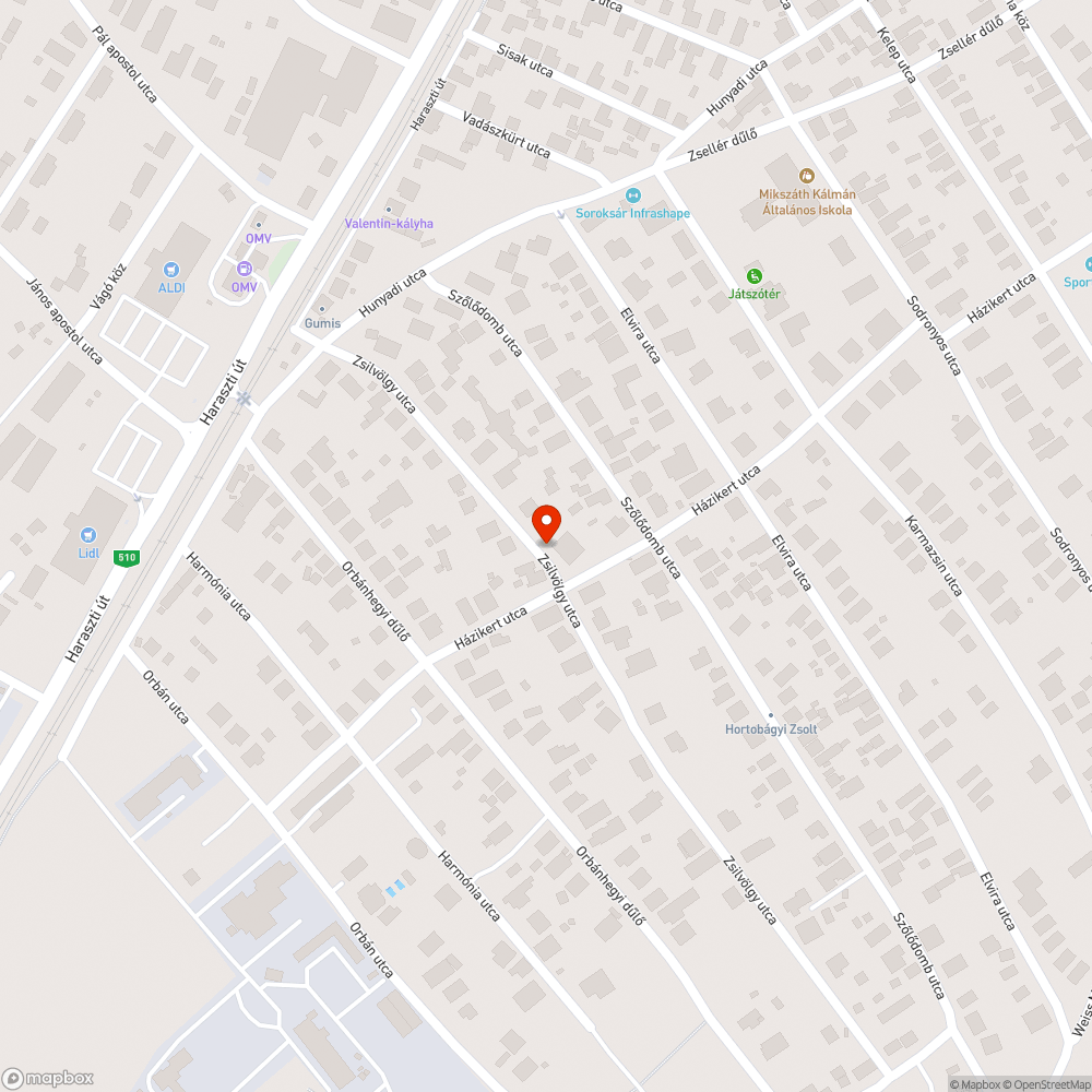 Kiégett lámpa bejelentés helye