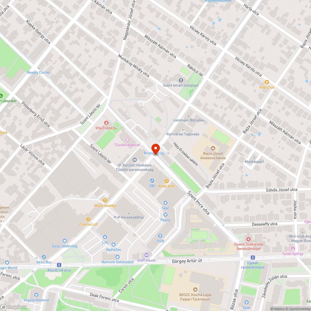 Hiányzó fényterelő bejelentés helye