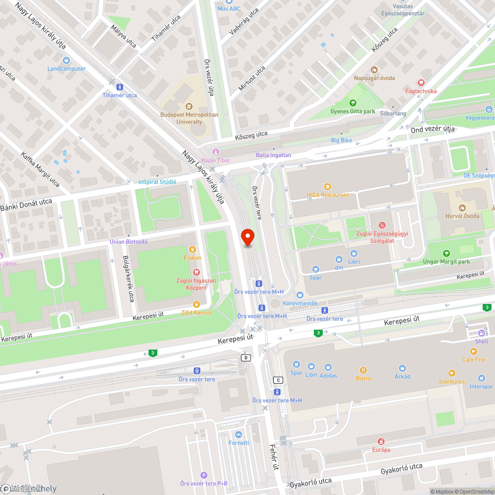 Leszakadt tábla bejelentés helye