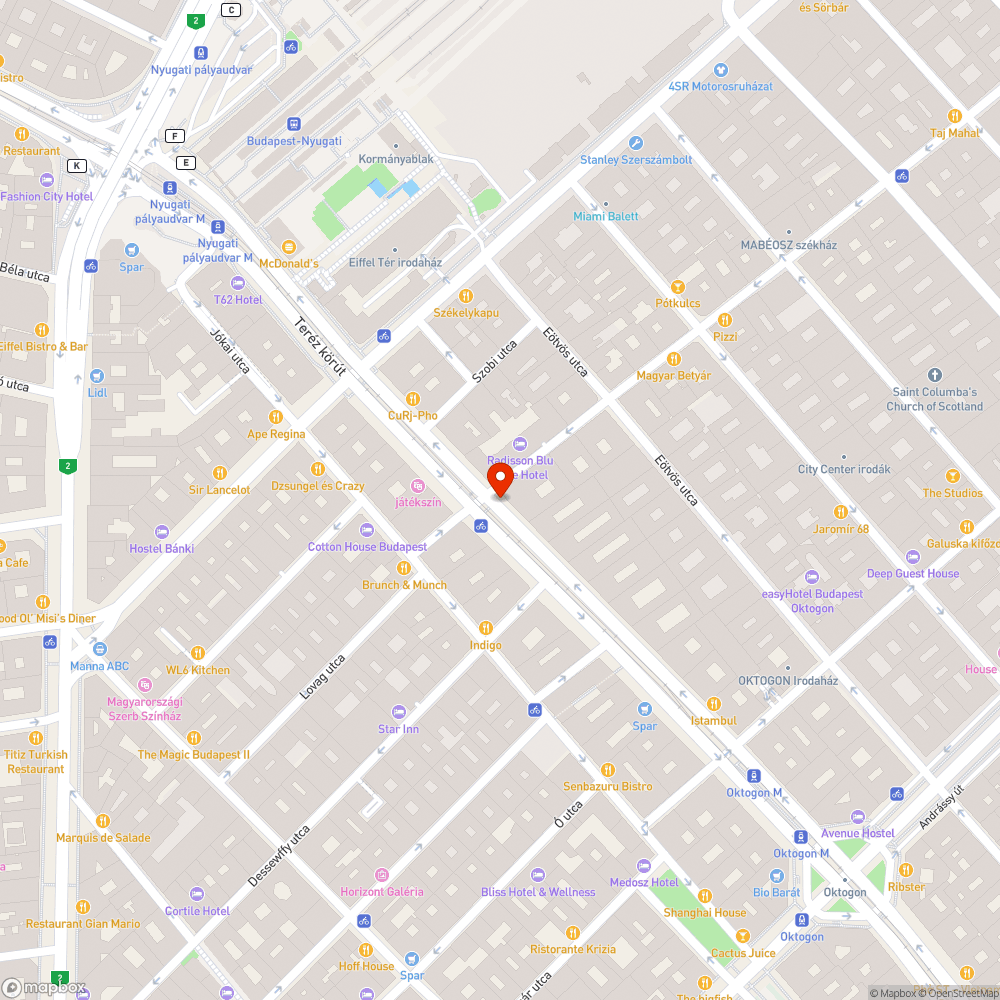 Elkopott útburkolat bejelentés helye