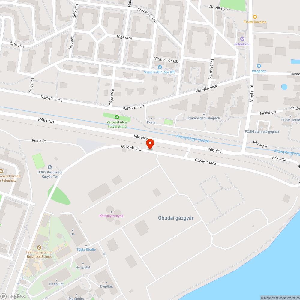 Kátyú bejelentés helye