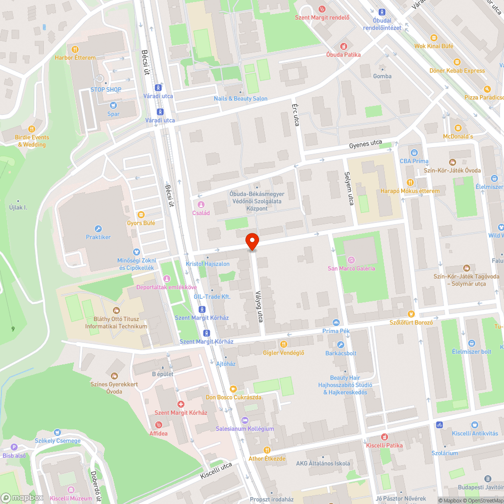 Elkopott közműfedél bejelentés helye