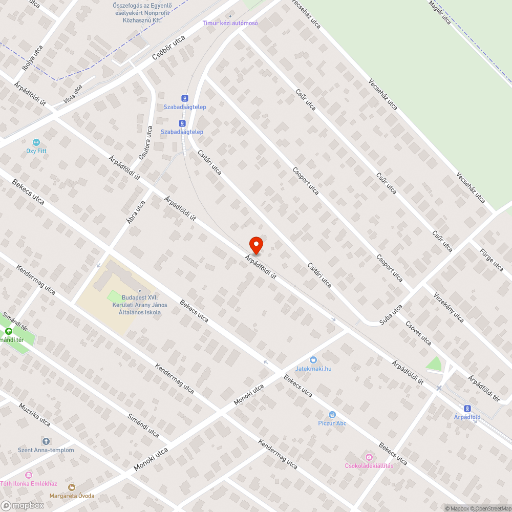 HÉV töltésen lévő gaz bejelentés helye