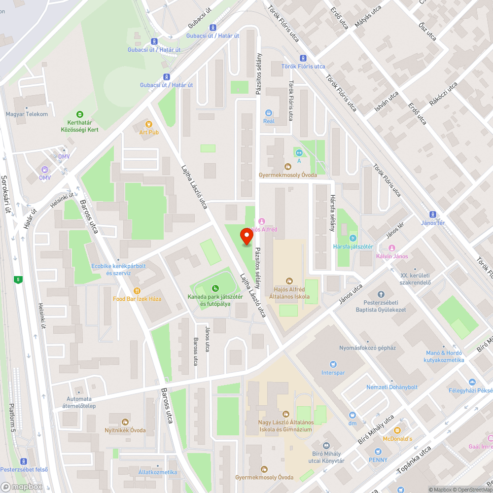 Kiégett szelektív bejelentés helye