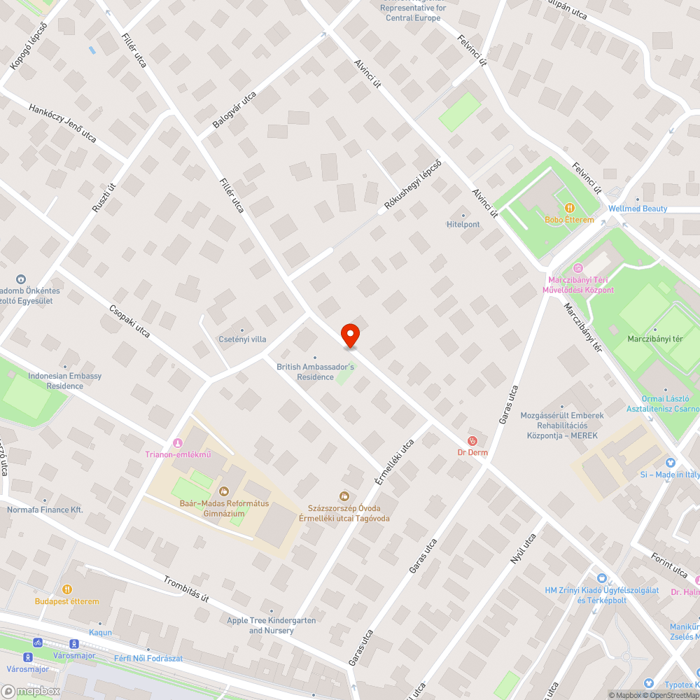 Eltört pad bejelentés helye