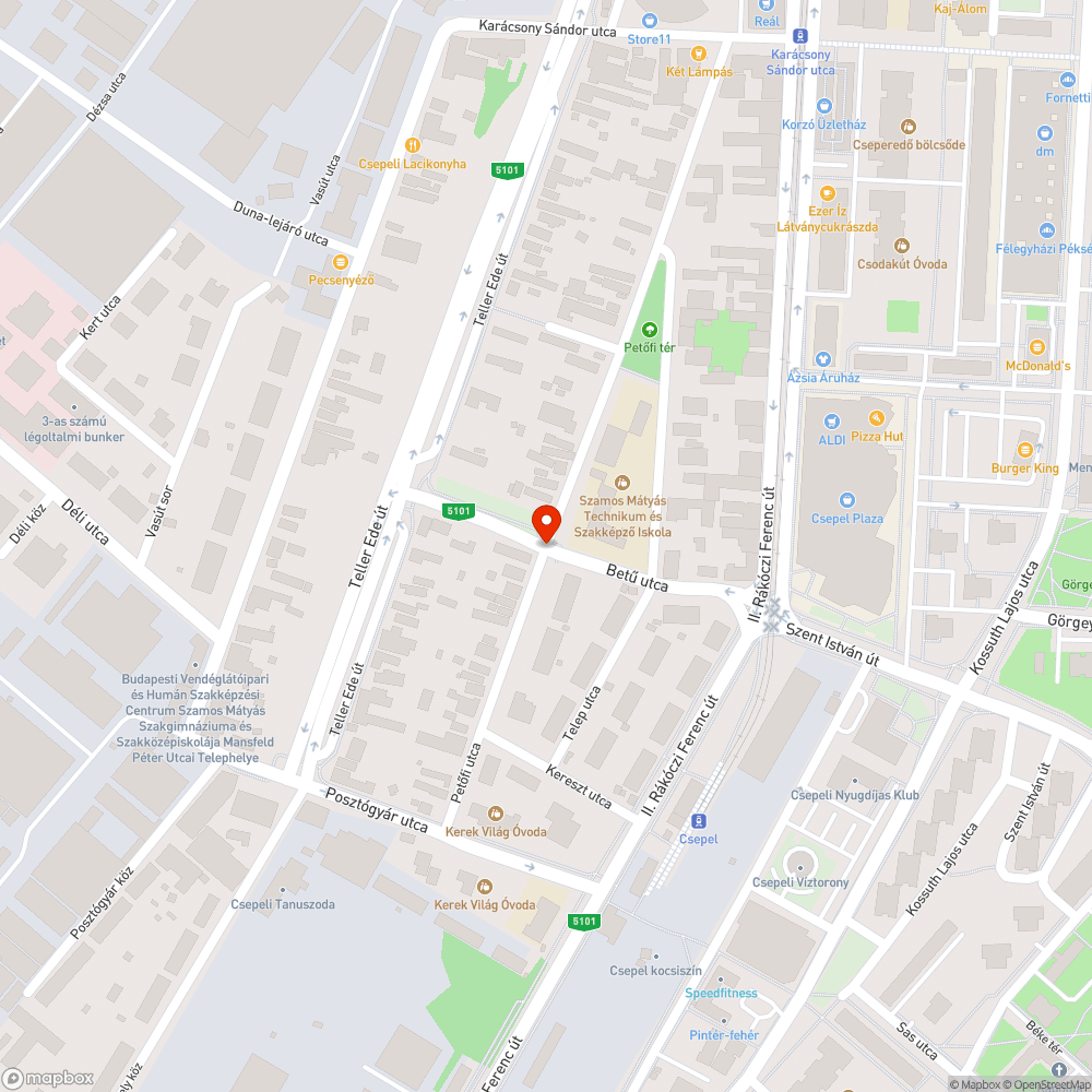 Illegális szemétlerakó bejelentés helye