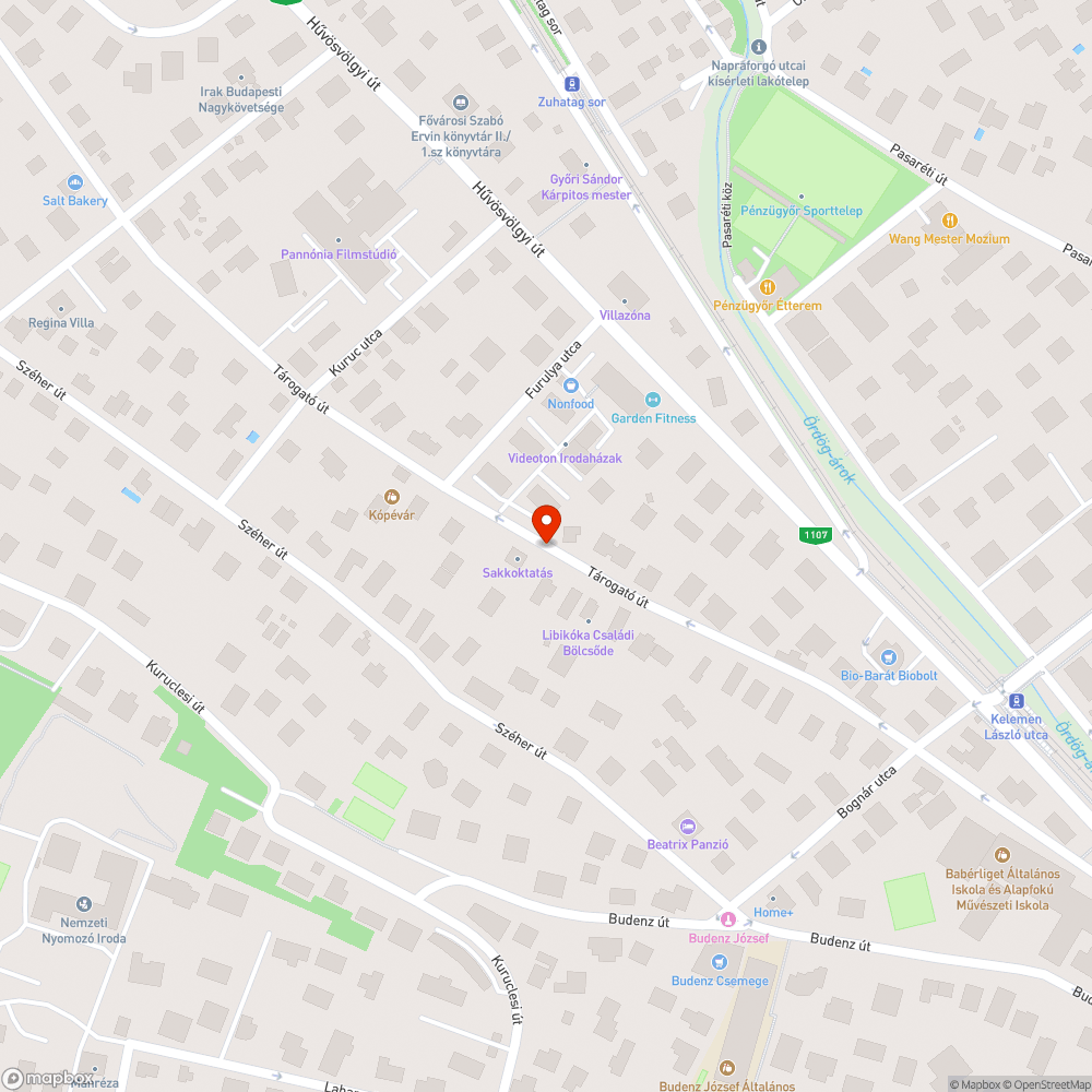 Kátyú az úttesten bejelentés helye