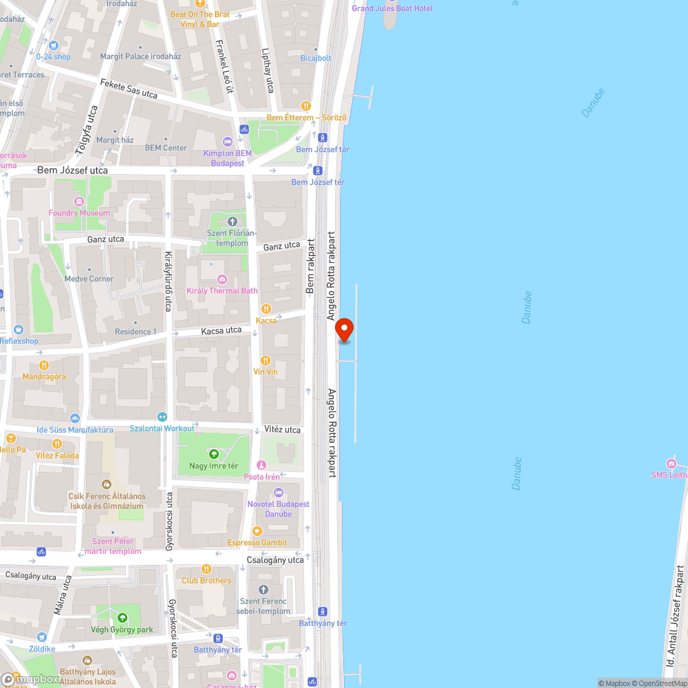 Szemetes rakpart bejelentés helye