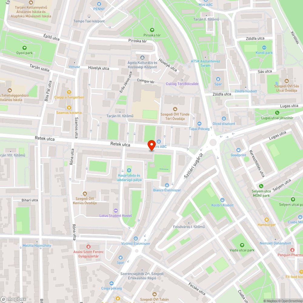 Törött tetejű szemetes gyűjtőedény - Retek utca 4/a bejelentés helye