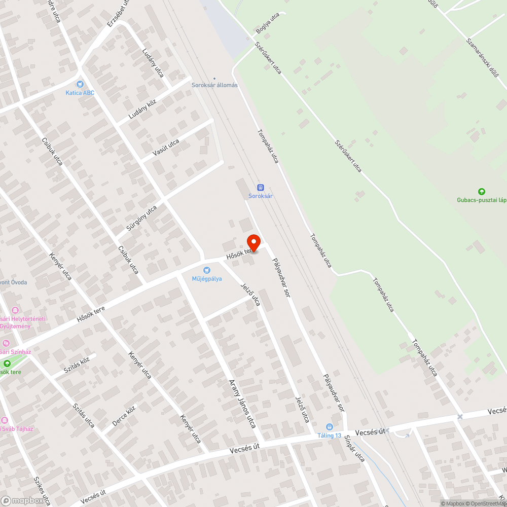 Szemét bejelentés helye