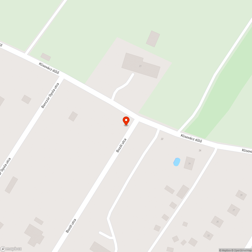 Bozót utca jelenleg nem zsákutca + kidőlt oszlop elszállítása bejelentés helye