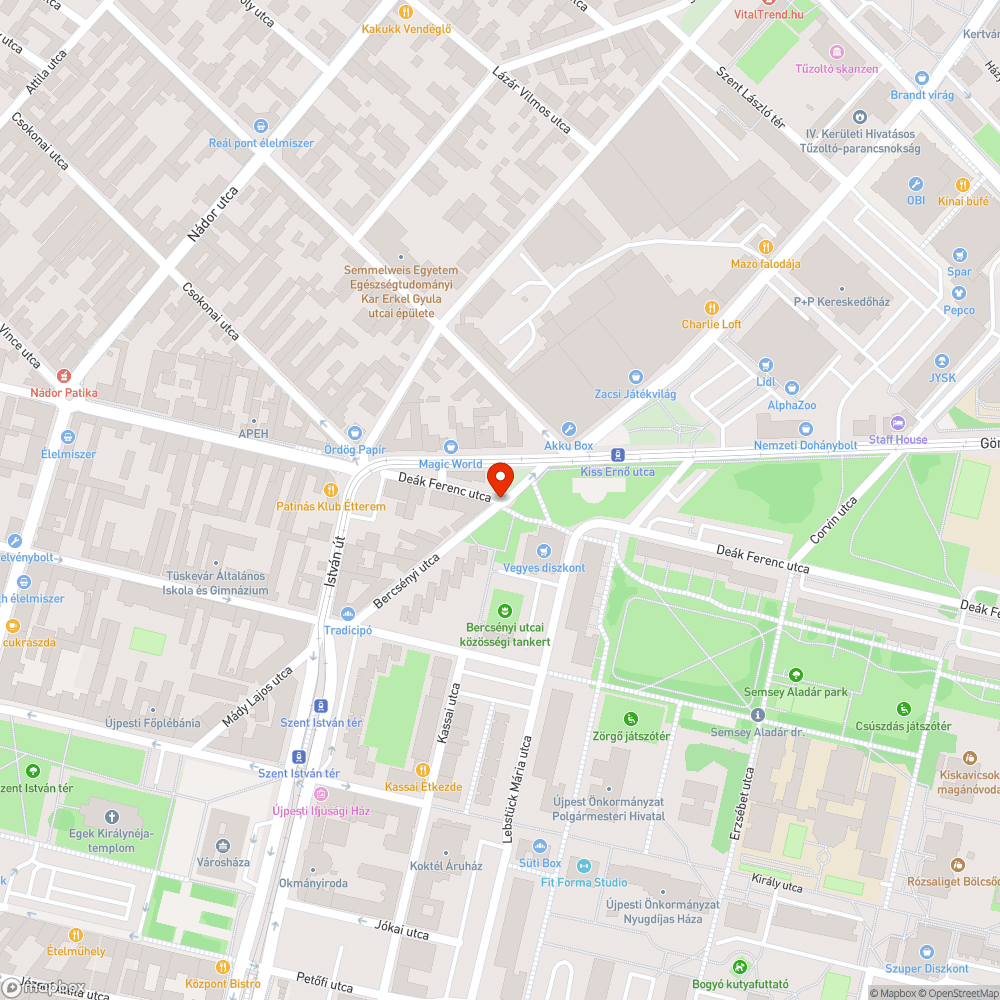 Szomjaznak a fák a Bercsényi utcaban bejelentés helye