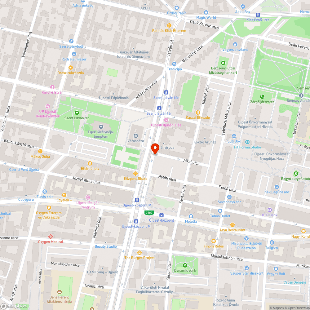 Szomjaznak a fák az István úton bejelentés helye