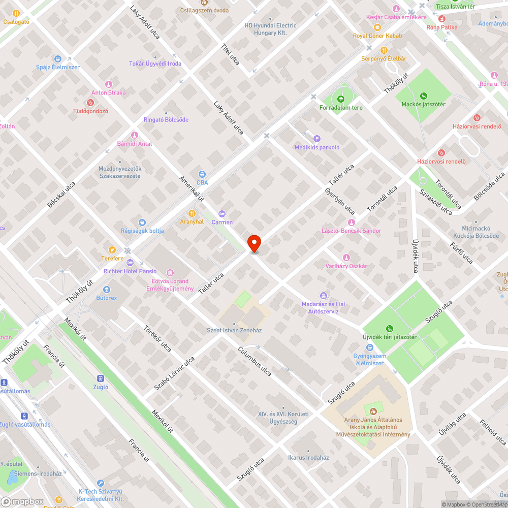 Balesetveszélyes járda bejelentés helye