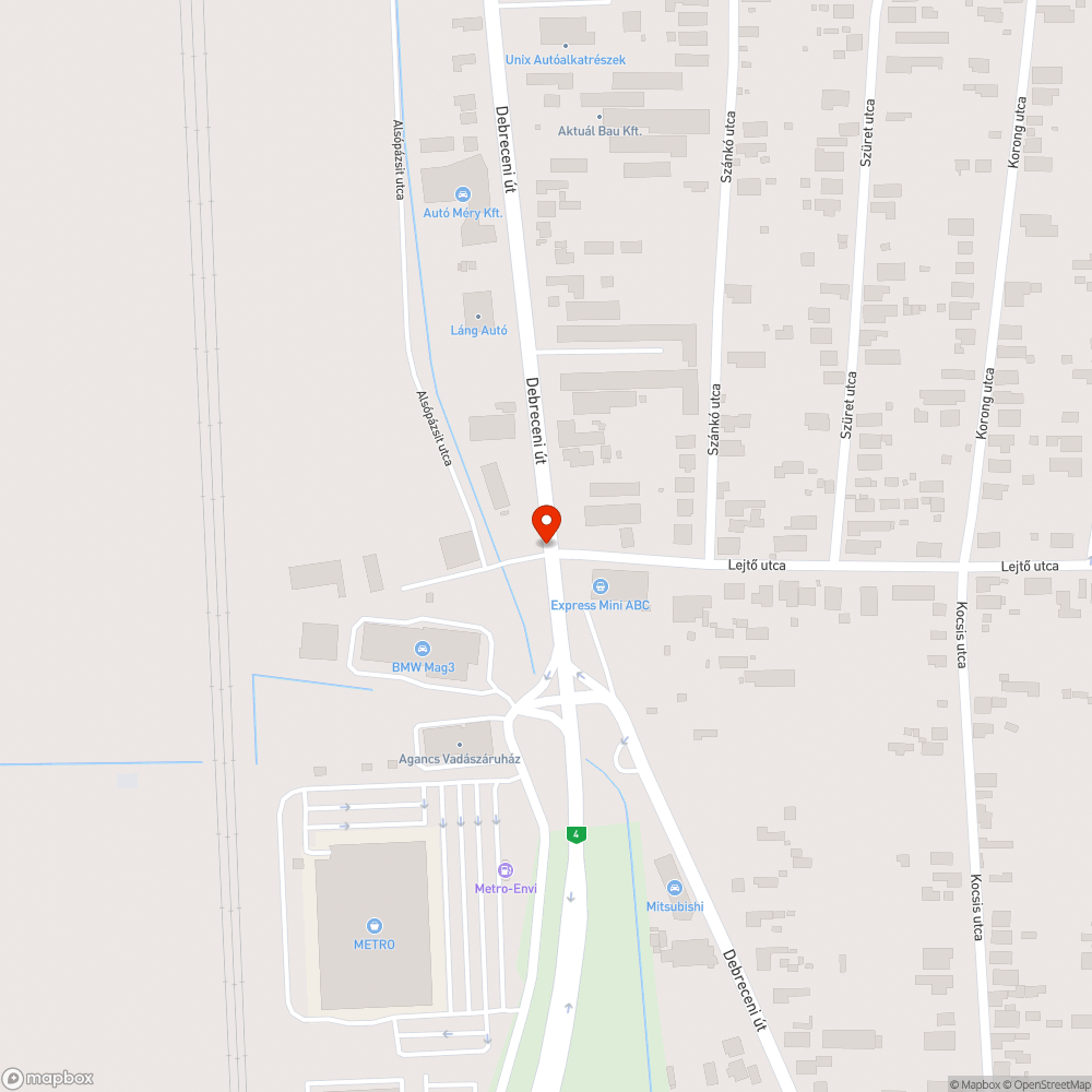 Szemetes terület bejelentés helye