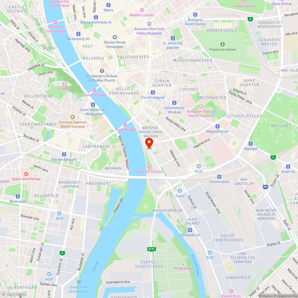 Kátyúka bejelentés helye