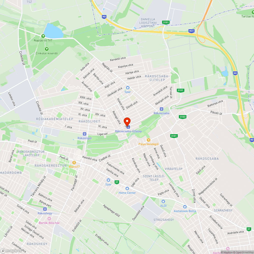 Szemétlerakás a vasútállomás mellett bejelentés helye