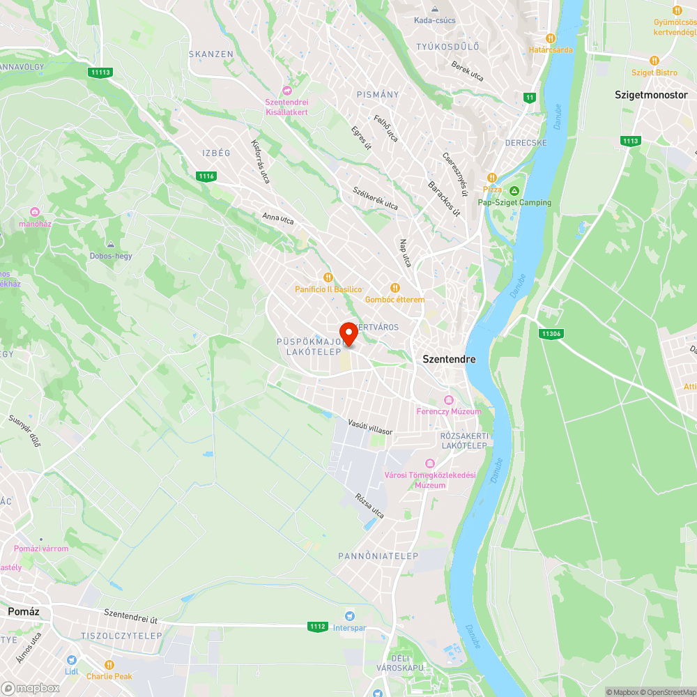 Kátyúk a Móricz Zsigmond Gimnáziummal szemben bejelentés helye