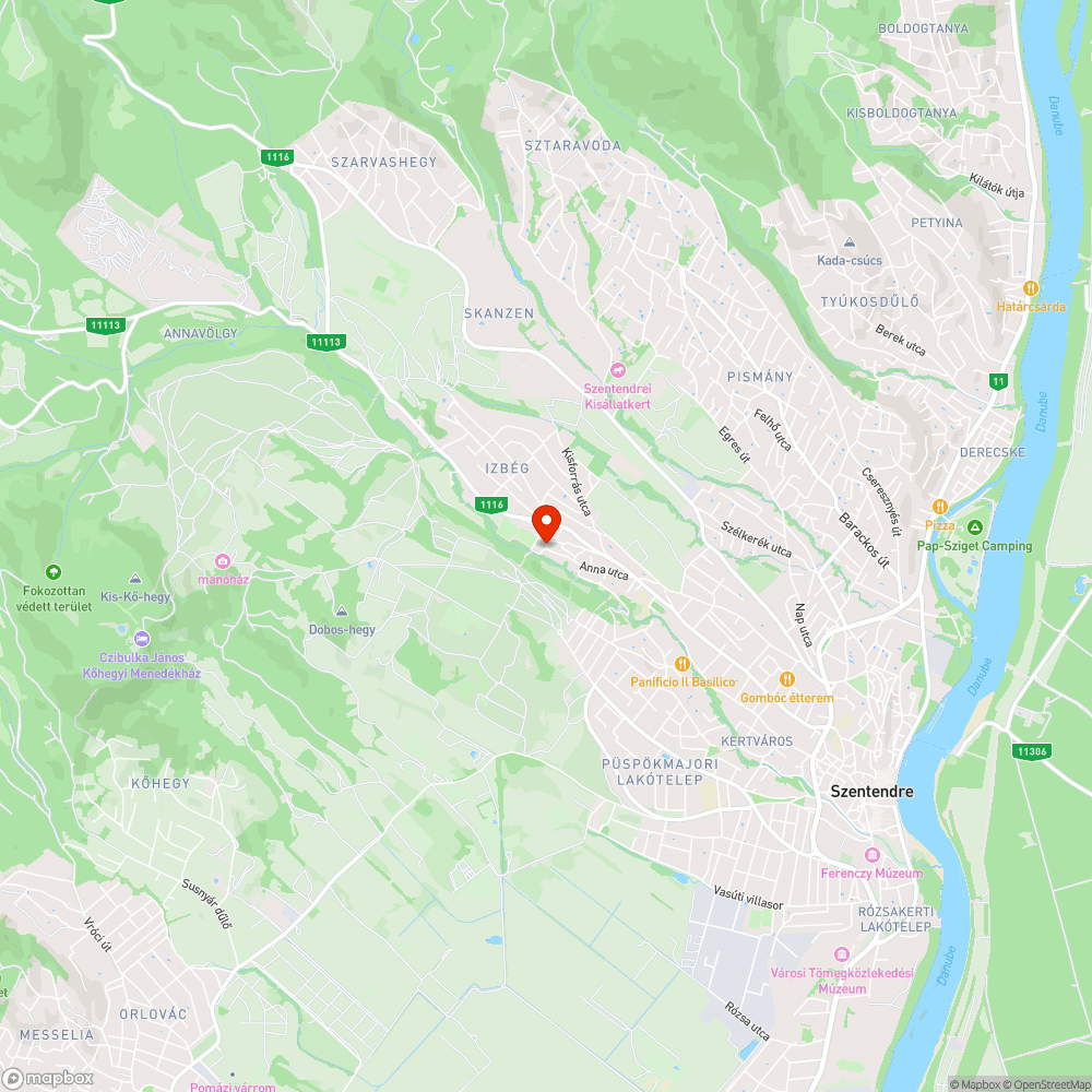 Kátyú a József utcában bejelentés helye