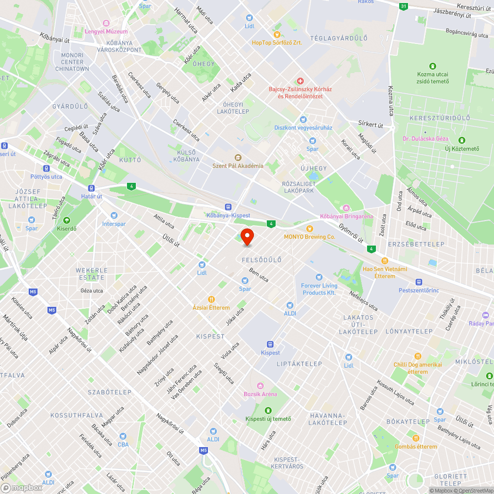 Megsüllyedt, szétrepedt, kátyús lett bejelentés helye