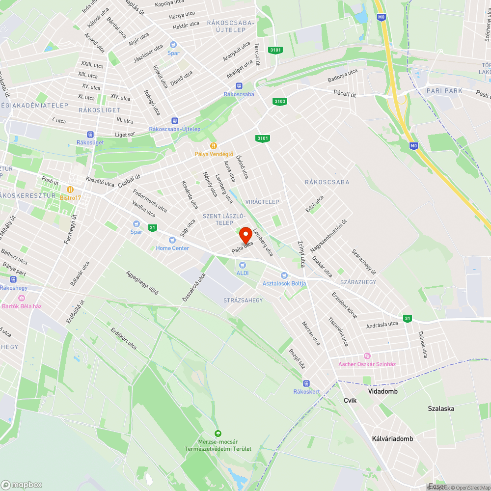 Használhatatlan utca bejelentés helye